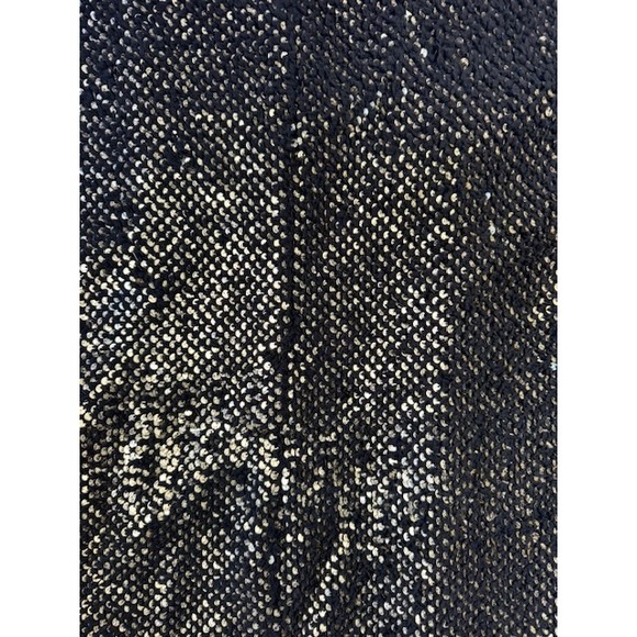 EXPRESS Black‎ Gold Sparkle Sequin Boyfriend Lined Cardigan Sweater Jacket XS - Picture 10 of 12